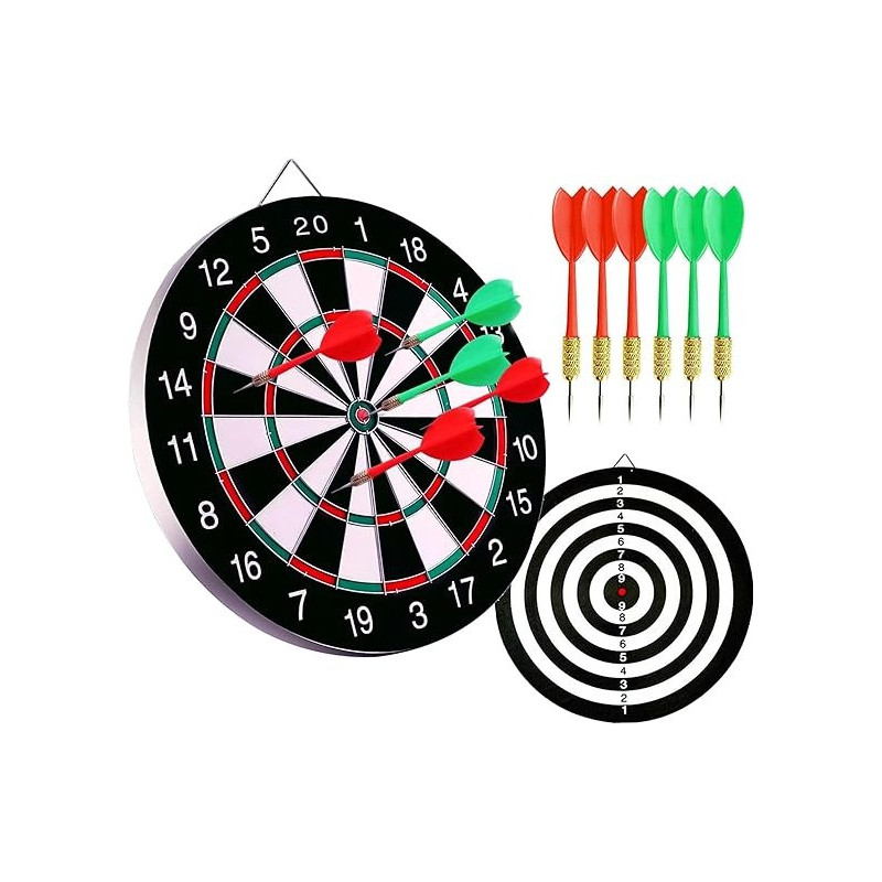 Double Sided Wall Darts Board 15 Inch