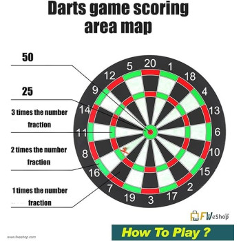 Double Sided Wall Darts Board 15 Inch