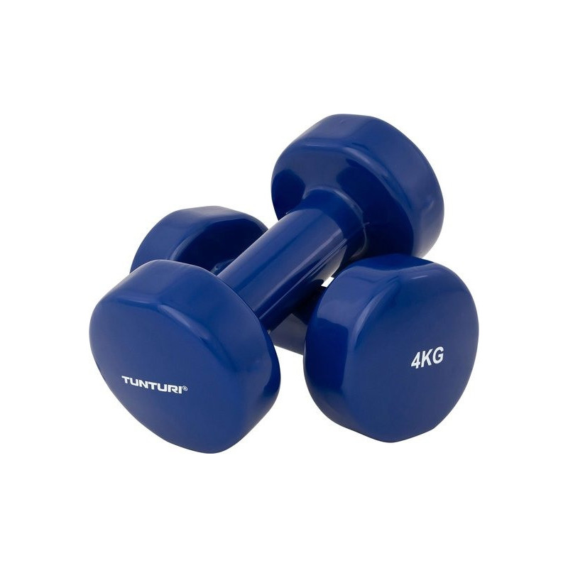 Set Of 2 Dumbbells, 4 Kg Each, Colour Blue