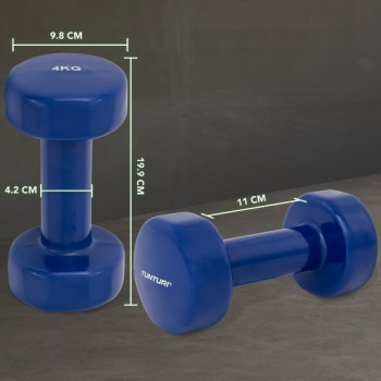 Set Of 2 Dumbbells, 4 Kg Each, Colour Blue