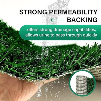 3 Tires Indoor Puppy Dog Potty Training Pee Pad Mat Tray Grass Toilet With Tray, Pink Colour, 60 x 40cm