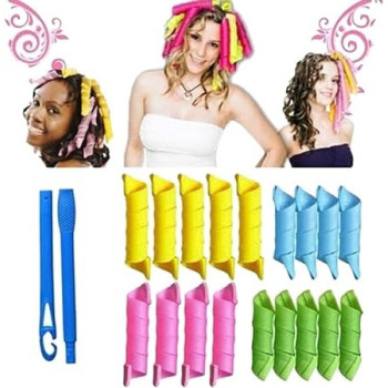 Magic Leverag Curlers Hair Roller Set Pink Colour, 9 x 20cm