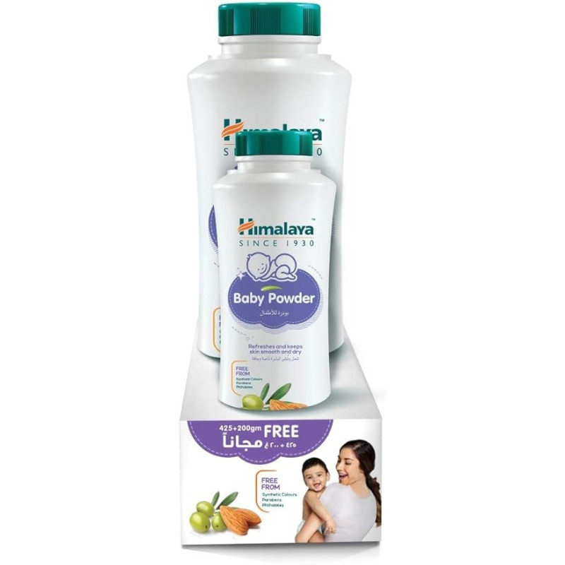 Himalaya Gentle And Natural Baby Powder Refresher, Smoother With Olive And Almond For Newborn, 425G