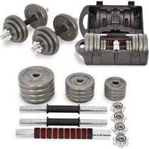 2-Piece Integrated Dumbbell Kit, 20 Kg Each