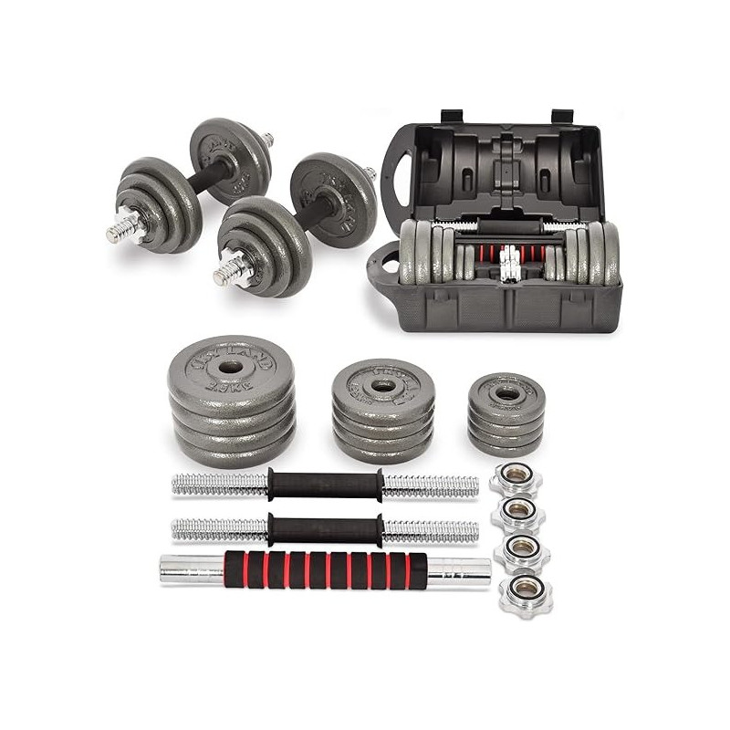 2-Piece Integrated Dumbbell Kit, 20 Kg Each