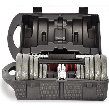 2-Piece Integrated Dumbbell Kit, 20 Kg Each
