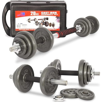 2-Piece Integrated Dumbbell Kit, 20 Kg Each