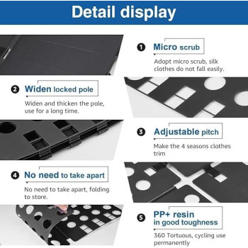 Vander Life Shirt Folding Board, Black Colour