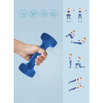 Pro Hanson Dumbbells Set Of 2, 3 Kg Each