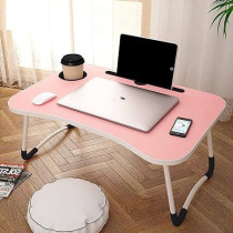 Recreational Foldable Table Pink/Silver/Black 17 x 12 x 9Centimeter