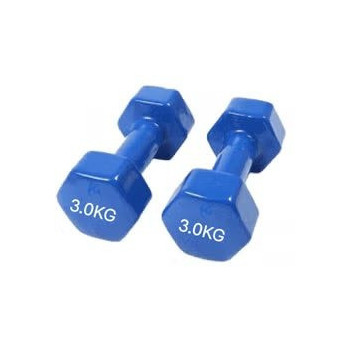 2-Piece Weight Lifting Training Dumbbell, Set Of 2, 3 Kg Each