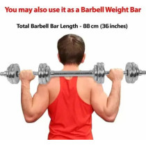 2-Piece Chrome Load Dumbbell, 15 Kg Each