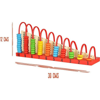 Wooden Abacus Calculation Shelf For Montessori Kids, Nurturing Early Education Calculation Skills For Children