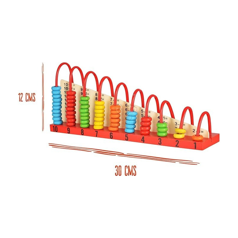 Wooden Abacus Calculation Shelf For Montessori Kids, Nurturing Early Education Calculation Skills For Children