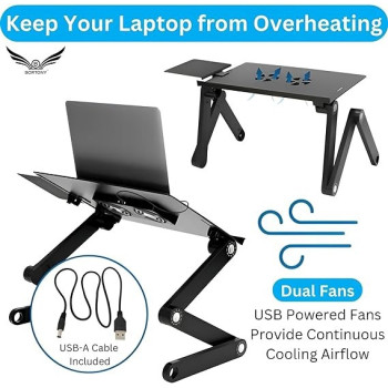 Foldable Laptop Table Black