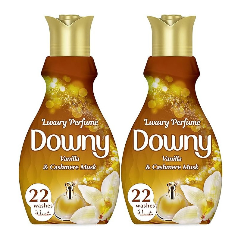 Downy Perfume Collection Vanilla And Cashmere Musk Concentrate Fabric Softener 880 ml, Pack Of 3