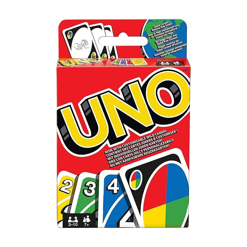 Uno Playing Card Game For 7 Yrs And Above, Multicolour