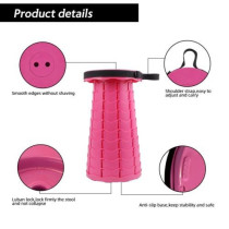Portable Telescoping Stool 45.5cm, Pink