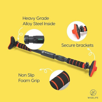 Door Way Body Bars For Home Workout, Mountable Door Bar With Locking Mechanism