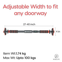 Door Way Body Bars For Home Workout, Mountable Door Bar With Locking Mechanism