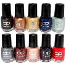 Cp Trendies 10-Piece Nail Polish Set Vibrant Tips