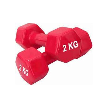 Set Of 2 Hexagonal Dumbbell, 2 Kg Each