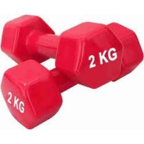 Set Of 2 Hexagonal Dumbbell, 2 Kg Each