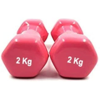 2-Piece Hexagon Dumbbell Set, 2 Kg Each