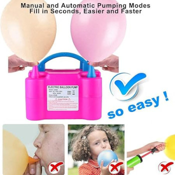 Balloons Blowing Machine, Pink Multicolour