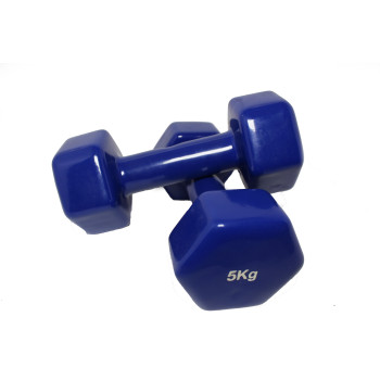 2-Piece Vinyl Dumbbells Set, 5 Kg Each