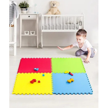Set Of 4 Puzzle Foam Mat,  2063-4, Multicolor