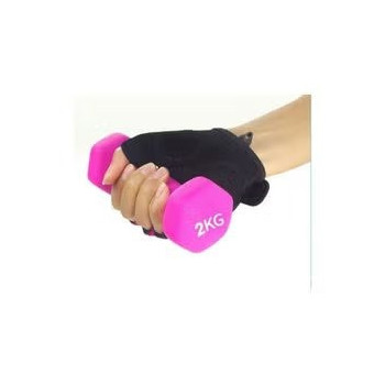 2-Piece Classic Vinyl Dumbbell Set , Colour Pink, 2 Kg Each