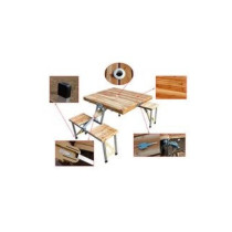 Folding Picnic Table 86cm, Brown Colour