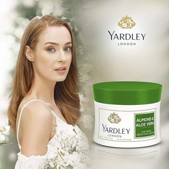 Yardley Almond And Aloe Hair Cream, For Moisturising And Grooming All Day Long Multicolour 150 ml