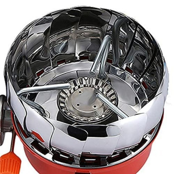 Portable Gas Stove, Silver/Pink Colour