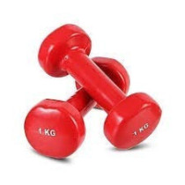Fitness Dumbbell Set Of 1, Colour Red, 1 Kg Each