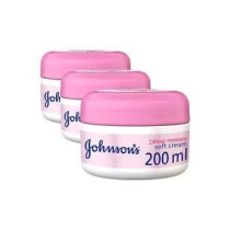 Johnson'S 24 Hour Moisture Soft Cream Pack Of 3, 200 ml