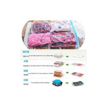 Vacuum Seal Storage Organizer, 60 x 50 x 1Centimeter, Clear/Blue Colour