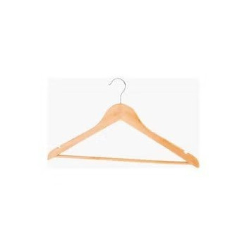 Home Bo x 4-Piece Rotating Wooden Hanger Set 8 x 36cm, Beige Colour