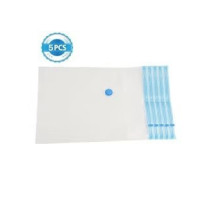 5-Piece Vacuum Storage Bag Clear/Blue Colour, 80 x 100cm