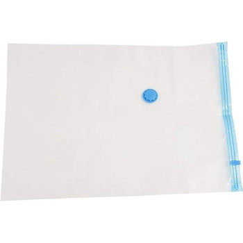 5-Piece Vacuum Storage Bag Clear/Blue Colour, 80 x 100cm