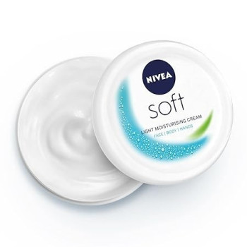 Nivea Soft Creme 100 ml For Face, Hand And Body, Instant Hydration, Non-Greasy Cream With Vitamin E