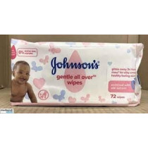 J&J Baby Gentle Wipes, 72 Wipes