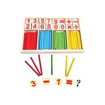Cool Baby Counting Sticks Education Wooden Toys, 23 x 2.2 x 15cm