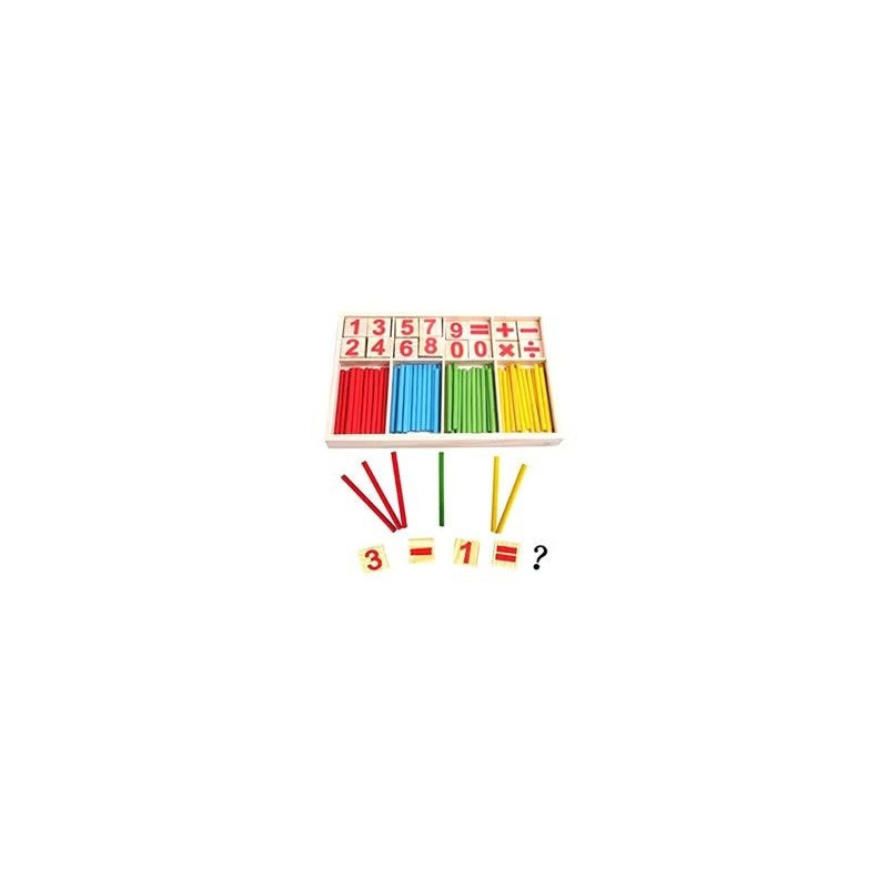 Cool Baby Counting Sticks Education Wooden Toys, 23 x 2.2 x 15cm