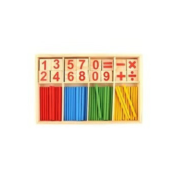 Cool Baby Counting Sticks Education Wooden Toys, 23 x 2.2 x 15cm