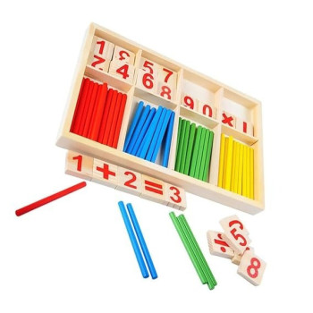 Cool Baby Counting Sticks Education Wooden Toys, 23 x 2.2 x 15cm