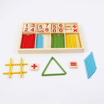 Cool Baby Counting Sticks Education Wooden Toys, 23 x 2.2 x 15cm