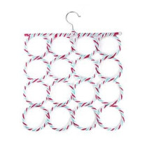 16-Holes Ring Folding Scarf Holder, Multicolour