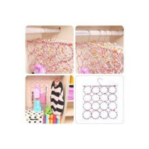 16-Holes Ring Folding Scarf Holder, Multicolour